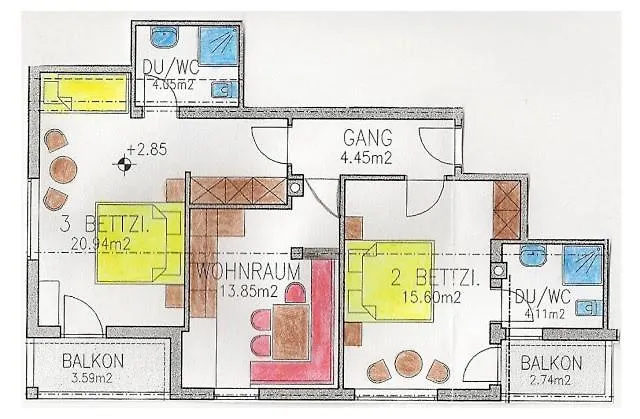 Appartement Monalisa Sölden Apartament